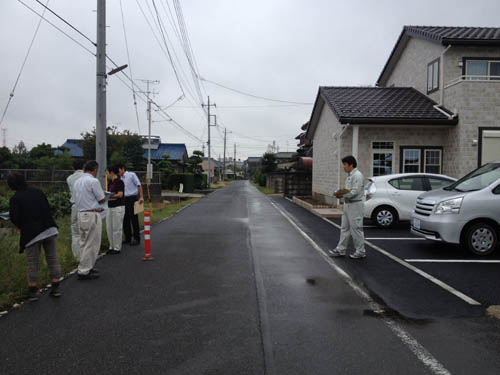 第2回歩道整備基本計画ワークショップ歩道整備現地確認1