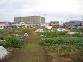 小張市民農園の外観