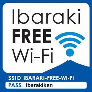 IBARAKI FREE Wi-Fi ステッカー