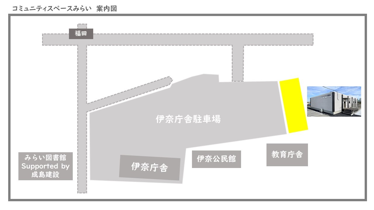 コミュニティスペースみらい案内図