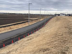 北西擁壁 着工前