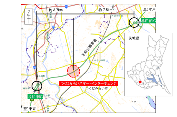 スマートインターチェンジ位置図