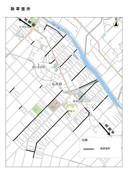 谷井田排水路R8 位置図