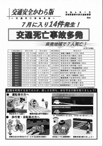 交通安全かわら版