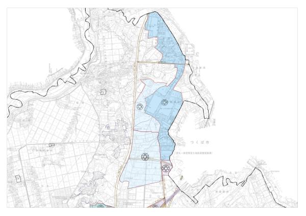 福岡地区(都市計画図)