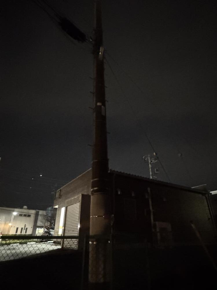 現場の写真3:防犯灯の異常(防犯灯の電気切れ、日中の点灯など)