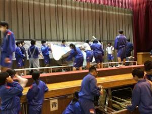 Preparing for the school festival