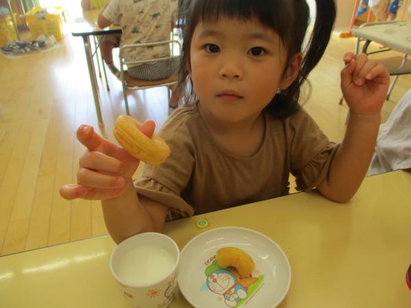 おててにわなげが入ったよ✨