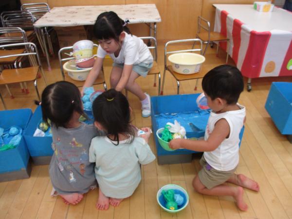 金魚すくいは大人気😆💕