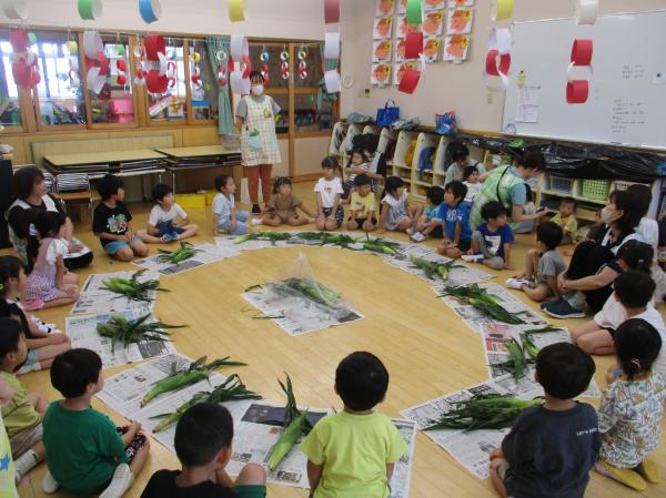 今から皮むきを始めるよ!