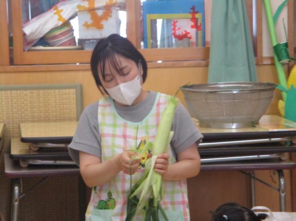 皮を丁寧に剥いてね!