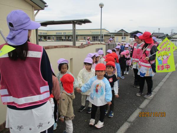 散歩にレッツゴー!