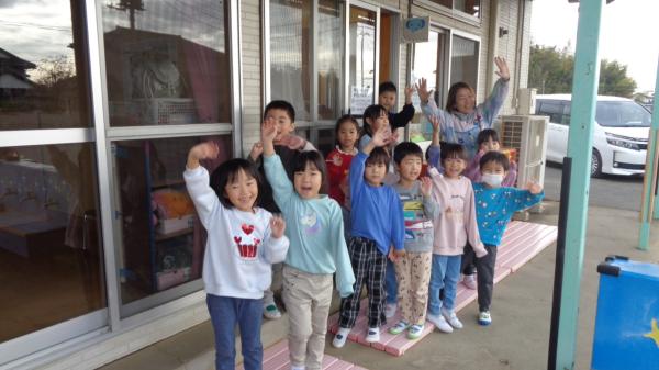 ぞう組さんがお見送りしてくれたよ🖐✨