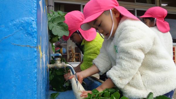 水が冷たいけれど…頑張ったよ🤗!