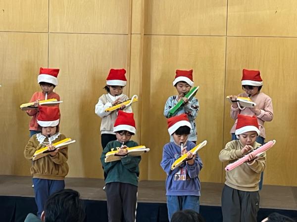 鍵盤ハーモニカ🎹「おめでとうクリスマス」を演奏しました♫