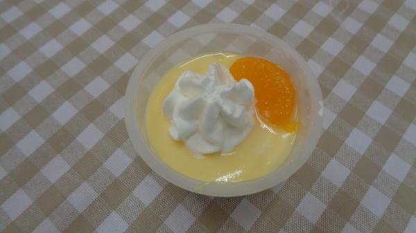 今日のおやつ♬プリンアラモード♬