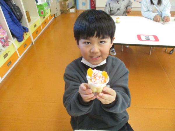 プリンアラモード完成😋