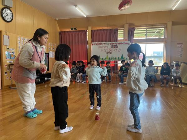 カップ取りゲームの決勝戦!!