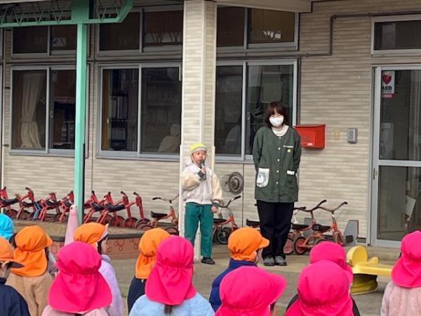 体操のあとはみんなでリレーです🏃♂