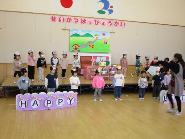 年少さん、初めてのステージ練習!