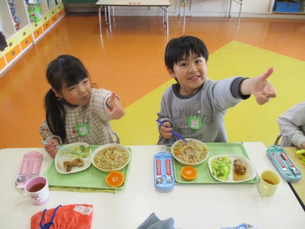 自分たちで考えた献立最高✌😆