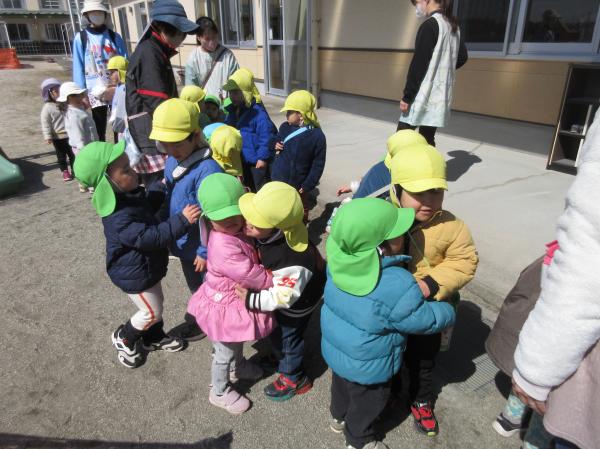 お散歩楽しかったね💕ありがとうのハグ💕