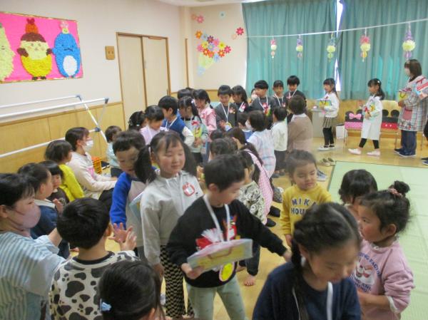 みんなで花道を作ったよ💕