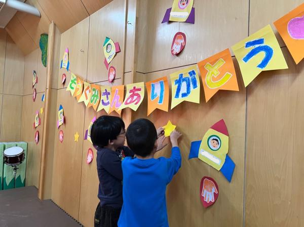 前日の装飾も頑張りました♡