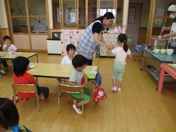 給食準備