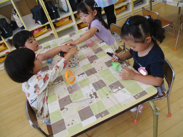 水遊び玩具作り