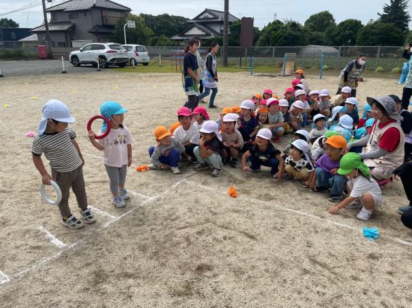 スタートはうさぎ組🐰〜ピストルの合図でスタート!!