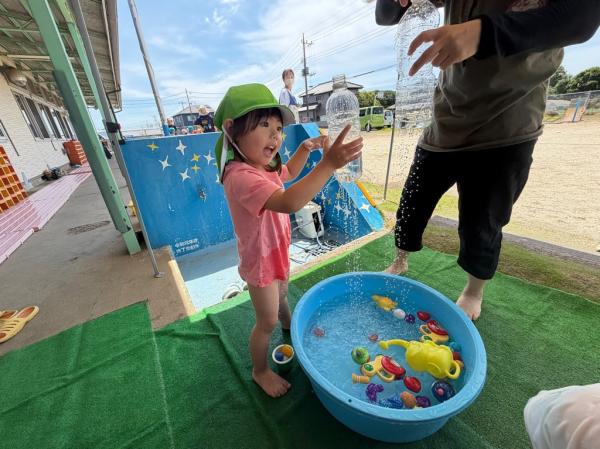 わぁ〜お水が出てきた〜😆💦
