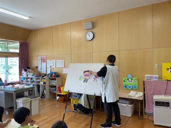 パネルシアターで虫歯の話を聞いたよ🦷