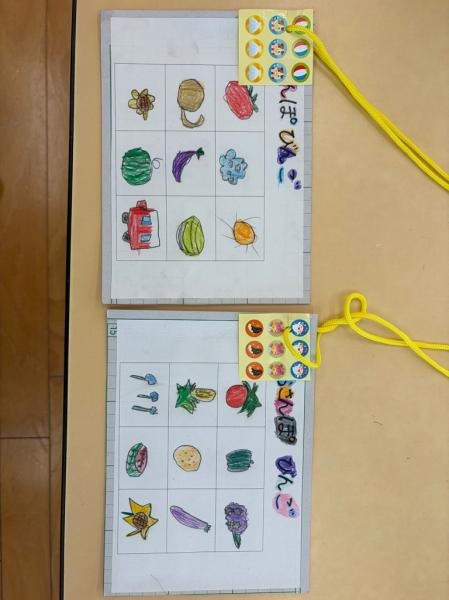 みんなで作ったお散歩ビンゴ!!