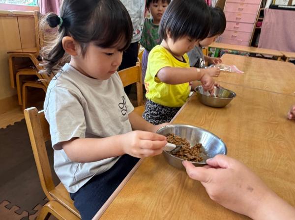 納豆まぜたよ😁