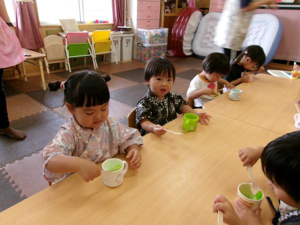 メロンといちごが人気だったよ!