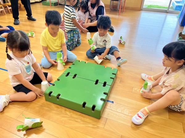 ジャンプで台の上に乗せられるかな?