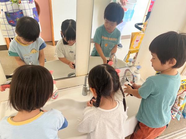 優しく洗おうね🎵