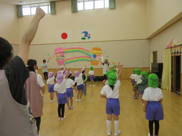 開会式係練習