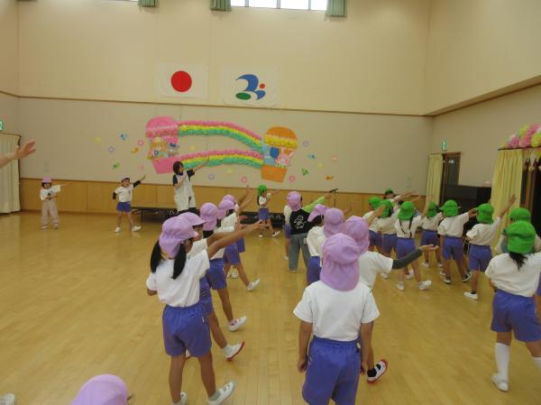 開会式係練習