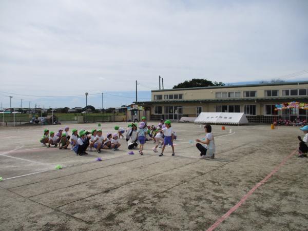 リレー練習の様子
