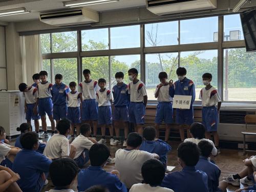 健闘を祈りエールを ~3年生「ミニ壮行会」~