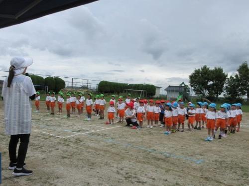 運動会練習の合間には…🐚