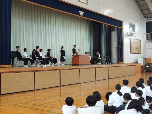 令和7年度生徒会役員立合演説、選挙を実施