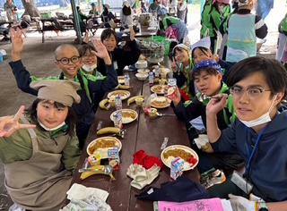 5年 宿泊学習 野外炊飯