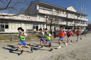校内駅伝の試走
