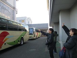 スキー宿泊学習4「いってらっしゃい!!」