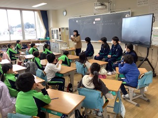 小中あいさつ運動・授業ボランティア