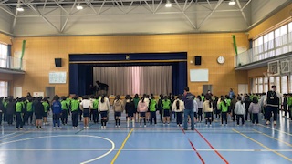 6年生を送る会 歌の練習