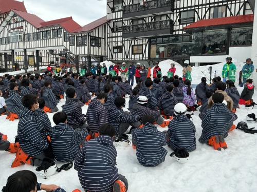スキー講習 閉校式